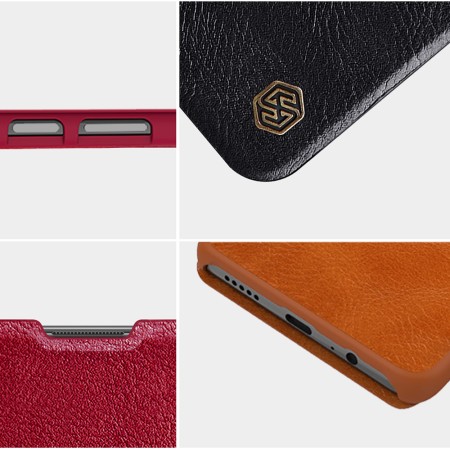 Husa pentru Xiaomi Poco M4 Pro 5G - Nillkin QIN Leather Case - Brown