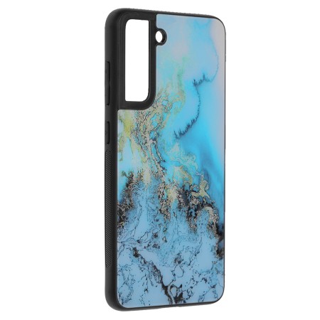 Husa pentru Samsung Galaxy S21 FE 5G - Techsuit Glaze Series - Blue Ocean