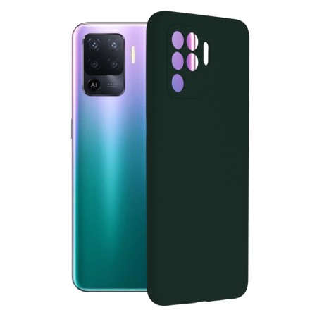 Husa pentru Oppo A94 4G / Reno5 Lite 4G - Techsuit Soft Edge Silicone - Dark Green