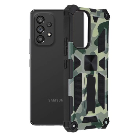 Husa pentru Samsung Galaxy A53 5G - Techsuit Blazor Series - Camo Lime