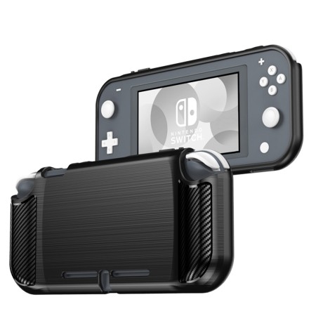 Husa pentru Nintendo Switch Lite - Techsuit Carbon Silicone - Black