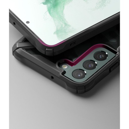 Husa pentru Samsung Galaxy S22 Plus - Ringke Fusion X Design - Camo Black