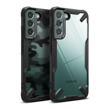 Husa pentru Samsung Galaxy S22 Plus - Ringke Fusion X Design - Camo Black