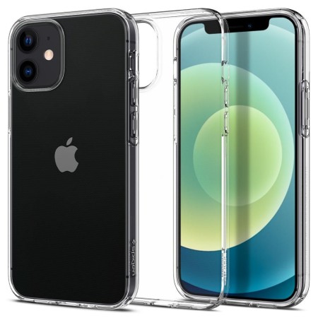 Husa pentru iPhone 12 mini - Spigen Liquid Crystal - Clear