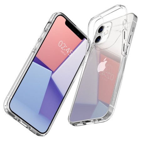 Husa pentru iPhone 12 mini - Spigen Liquid Crystal - Clear