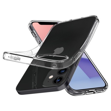 Husa pentru iPhone 12 / 12 Pro - Spigen Liquid Crystal - Clear