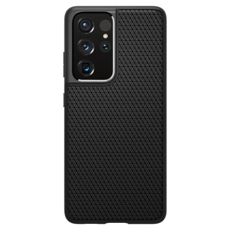 Husa pentru Samsung Galaxy S21 Ultra 5G - Spigen Liquid Air - Matte Black