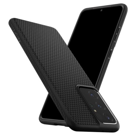 Husa pentru Samsung Galaxy S21 Ultra 5G - Spigen Liquid Air - Matte Black