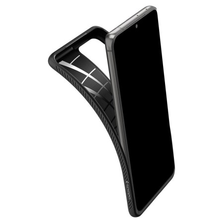 Husa pentru Samsung Galaxy S21 Ultra 5G - Spigen Liquid Air - Matte Black