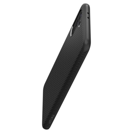 Husa pentru Samsung Galaxy S21 5G - Spigen Liquid Air - Matte Black