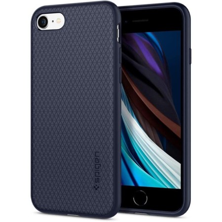 Husa pentru iPhone 7 / 8 / SE 2, SE 2020 / SE 3, SE 2022 - Spigen Liquid Air - Midnight Blue