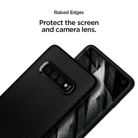 Husa pentru Samsung Galaxy S10 Plus - Spigen Liquid Air - Matte Black