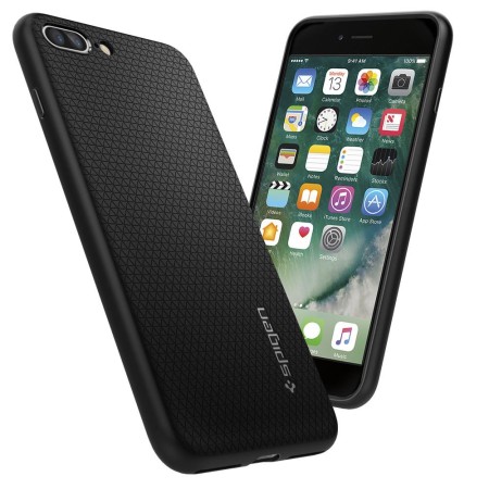 Husa pentru iPhone 7 Plus / 8 Plus - Spigen Liquid Air - Black