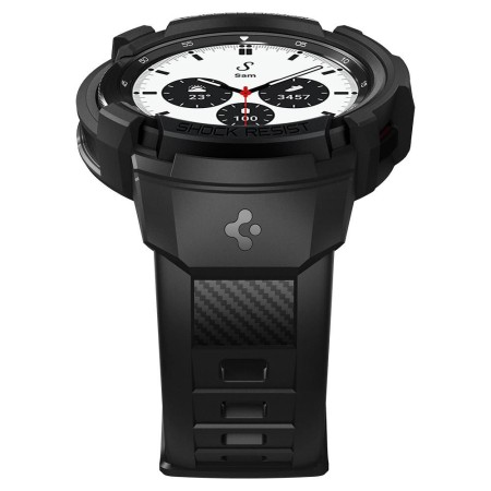 Husa pentru Samsung Galaxy Watch 4 Classic (42mm) + Curea - Spigen Rugged Armor Pro - Black