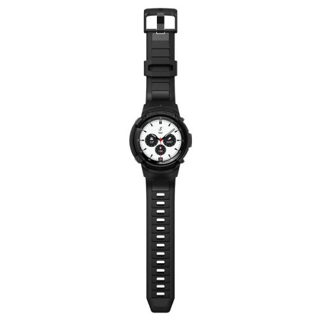 Husa pentru Samsung Galaxy Watch 4 Classic (42mm) + Curea - Spigen Rugged Armor Pro - Black