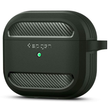 Husa pentru Apple AirPods 3 - Spigen Rugged Armor - Green