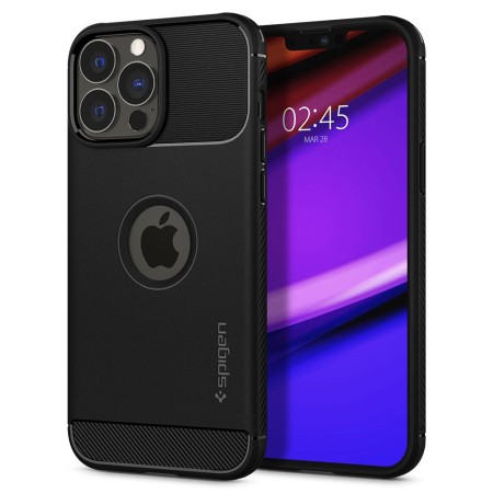 Husa pentru iPhone 13 Pro Max - Spigen Rugged Armor - Black