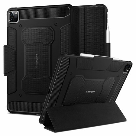 Husa pentru Apple iPad Pro 12.9 (2021 / 2022) - Spigen Rugged Armor Pro - Black