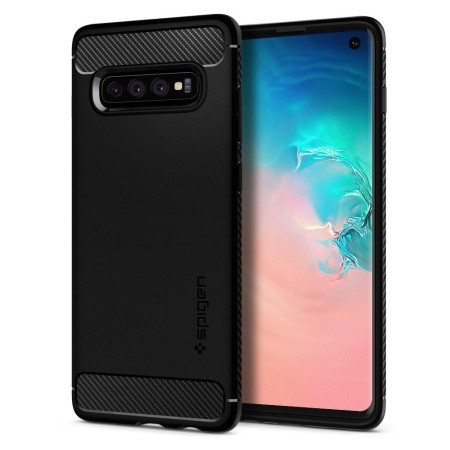 Husa pentru Samsung Galaxy S10 - Spigen Rugged Armor - Black