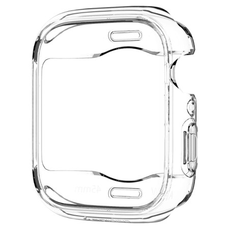 Husa pentru Apple Watch 7 / 8 / 9 (45mm) - Spigen Ultra Hybrid - Clear