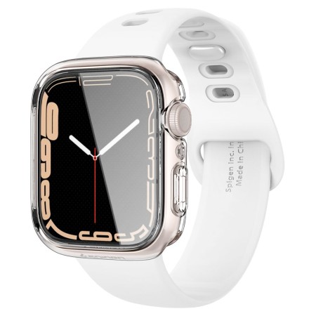 Husa pentru Apple Watch 7 / 8 / 9 (45mm) - Spigen Ultra Hybrid - Clear