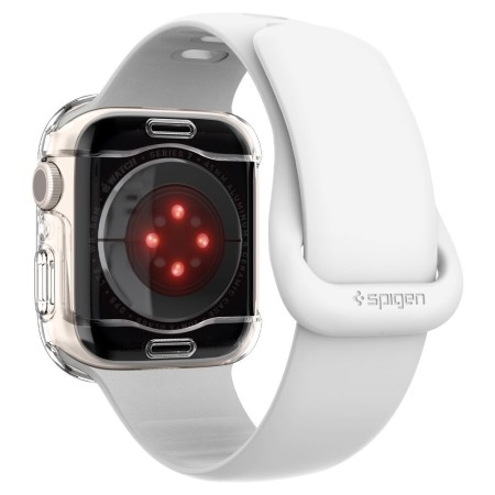 Husa pentru Apple Watch 7 / 8 / 9 (45mm) - Spigen Ultra Hybrid - Clear