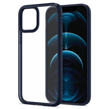 Husa pentru iPhone 12 / 12 Pro - Spigen Ultra Hybrid - Navy Blue