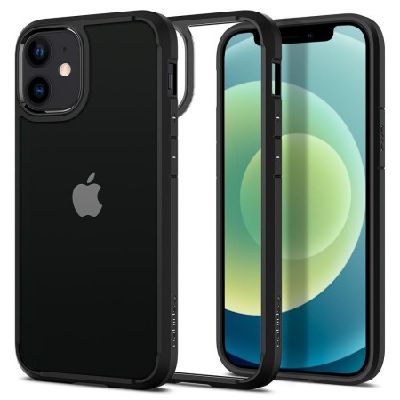 Husa pentru iPhone 12 mini - Spigen Ultra Hybrid - Matte Black