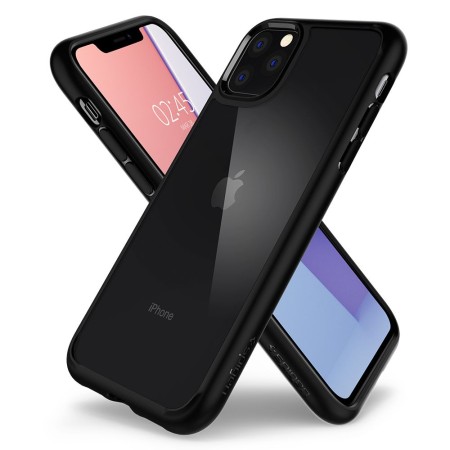 Husa pentru iPhone 11 Pro - Spigen Ultra Hybrid - Matte Black