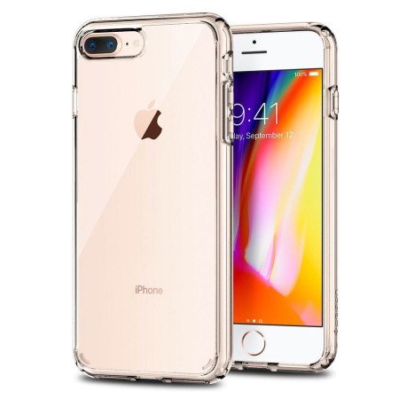 Husa pentru iPhone 7 Plus / 8 Plus - Spigen Ultra Hybrid 2 - Crystal Clear