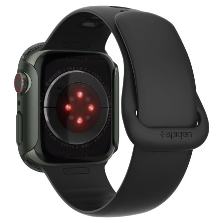 Husa pentru Apple Watch 7 / 8 / 9 (45mm) - Spigen Thin Fit - Military Green