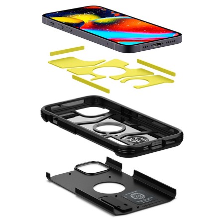 Husa pentru iPhone 13 - Spigen Tough Armor - Black