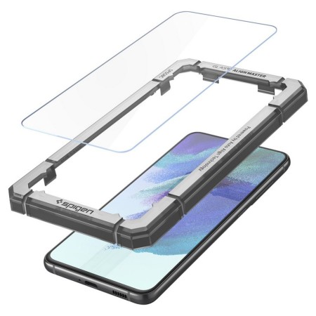 Folie pentru Samsung Galaxy S21 FE 5G (set 2) - Spigen Glas.tR Align Master - Clear