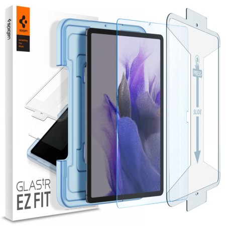 Folie pentru Samsung Galaxy Tab S7 FE 12.4 inch T730/T736 - Spigen Glas.tR EZ FIT - Clear