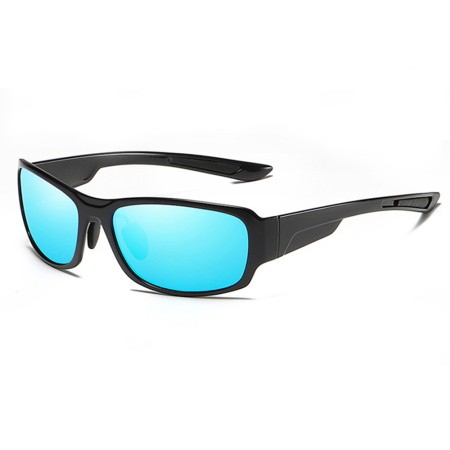 Ochelari de Soare - Techsuit Polarised TR90 (MM108) - Bright Black / Ice Blue