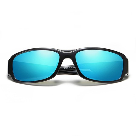 Ochelari de Soare - Techsuit Polarised TR90 (MM108) - Bright Black / Ice Blue