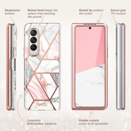 Husa pentru - Samsung Galaxy Z Fold3 5G - I-Blason Cosmo - Marble