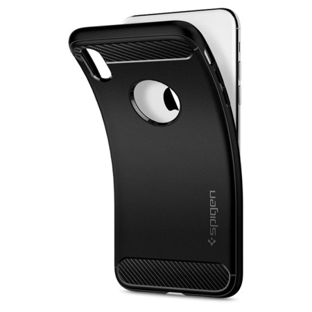 Husa pentru iPhone XR - Spigen Rugged Armor - Black