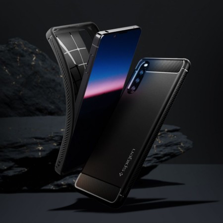 Husa pentru Sony Xperia 10 III - Spigen Rugged Armor - Black