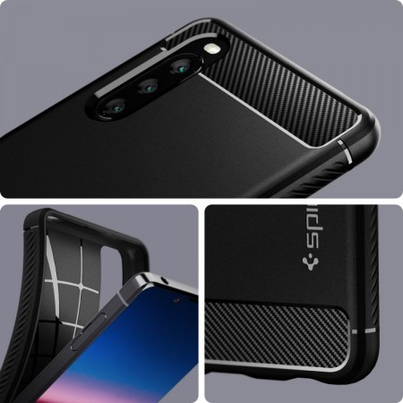 Husa pentru Sony Xperia 10 III - Spigen Rugged Armor - Black