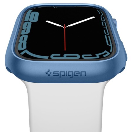 Husa pentru Apple Watch 7 / 8 / 9 (45mm) - Spigen Thin Fit - Blue