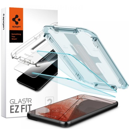 Folie pentru Samsung Galaxy S22 5G (set 2) - Spigen Glas.tR EZ FIT - Clear