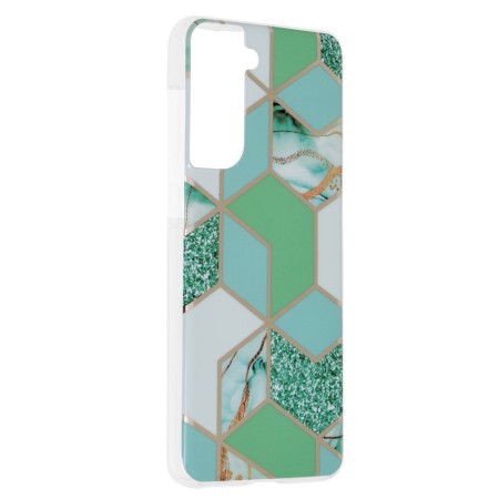 Husa pentru Samsung Galaxy S21 5G - Techsuit Marble Series - Green Hex