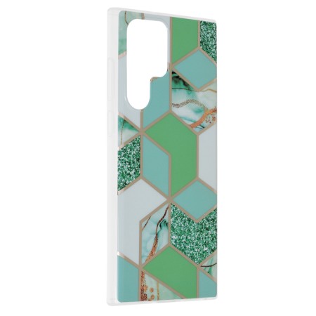 Husa pentru Samsung Galaxy S22 Ultra 5G - Techsuit Marble Series - Green Hex