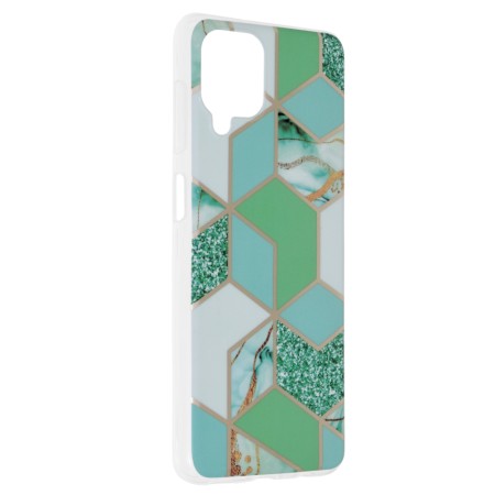 Husa pentru Samsung Galaxy A12 / A12 Nacho - Techsuit Marble Series - Green Hex