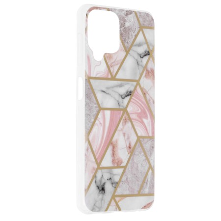 Husa pentru Samsung Galaxy A22 4G / M22 4G - Techsuit Marble Series - Pink Hex