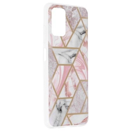 Husa pentru Samsung Galaxy A03s - Techsuit Marble Series - Pink Hex