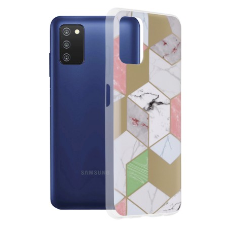 Husa pentru Samsung Galaxy A03s - Techsuit Marble Series - Purple Hex