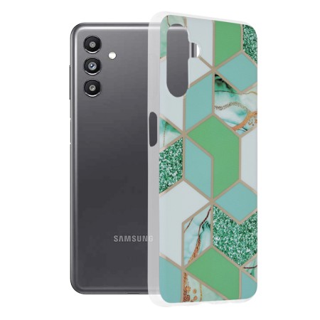 Husa pentru Samsung Galaxy A13 5G / A04s - Techsuit Marble Series - Green Hex