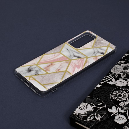 Husa pentru Xiaomi 12 / 12X - Techsuit Marble Series - Pink Hex